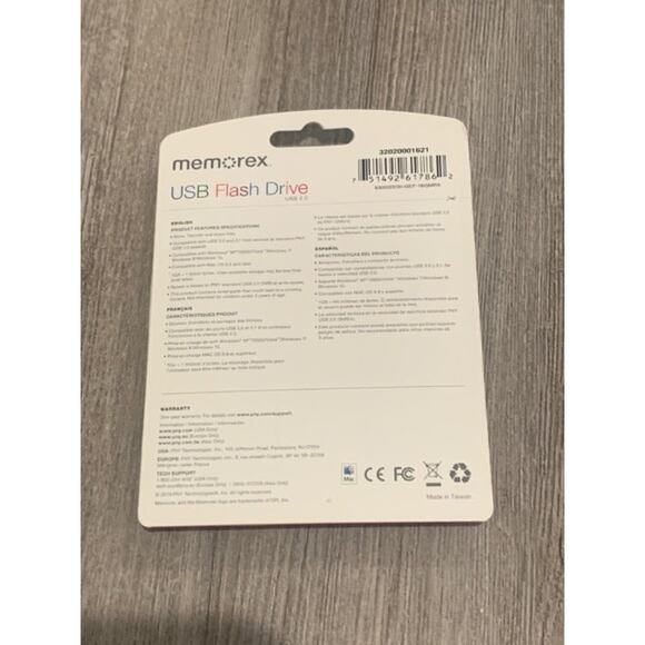 Memorex 16GB Flash Drive USB 2.0 - Blue - Picture 2 of 2